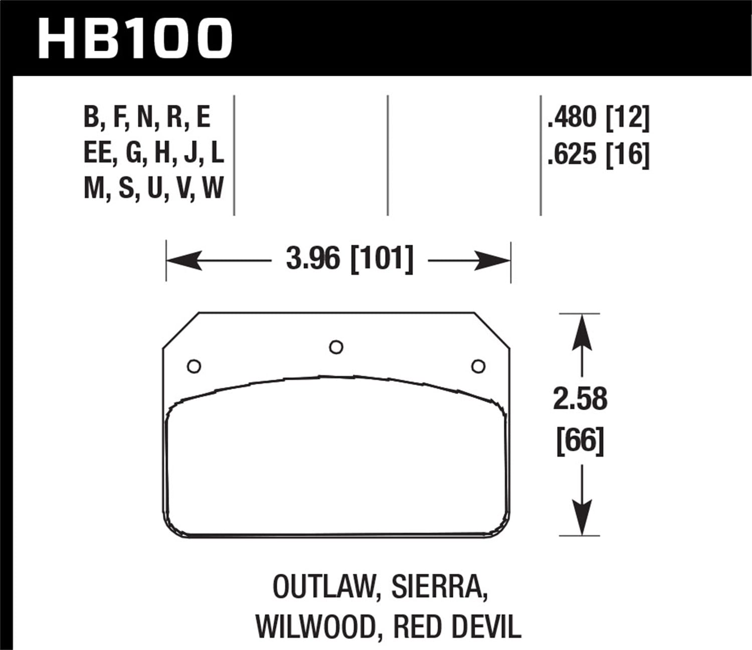 HPS 5.0 Disc Brake Pad