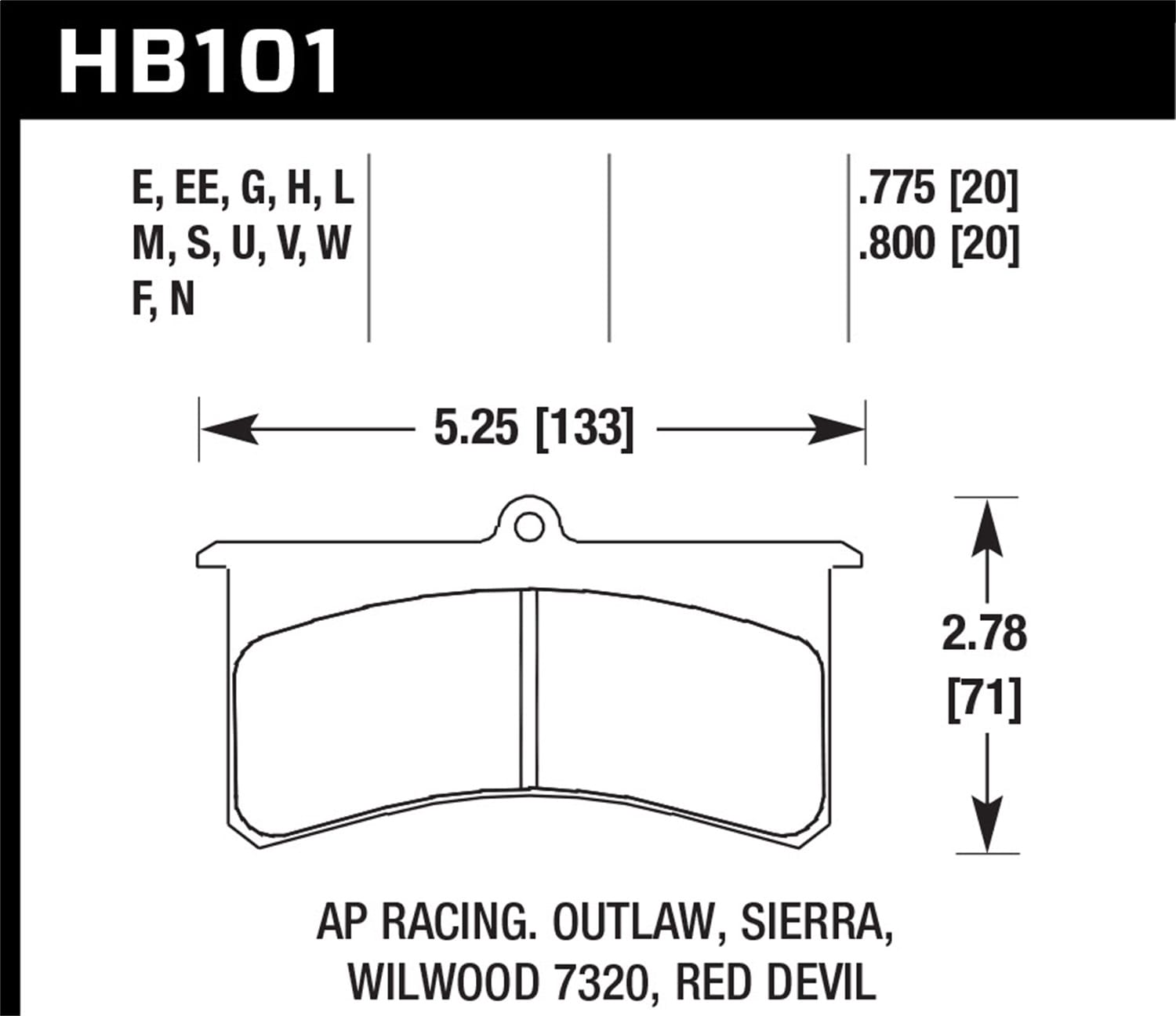 ER-1 Disc Brake Pad
