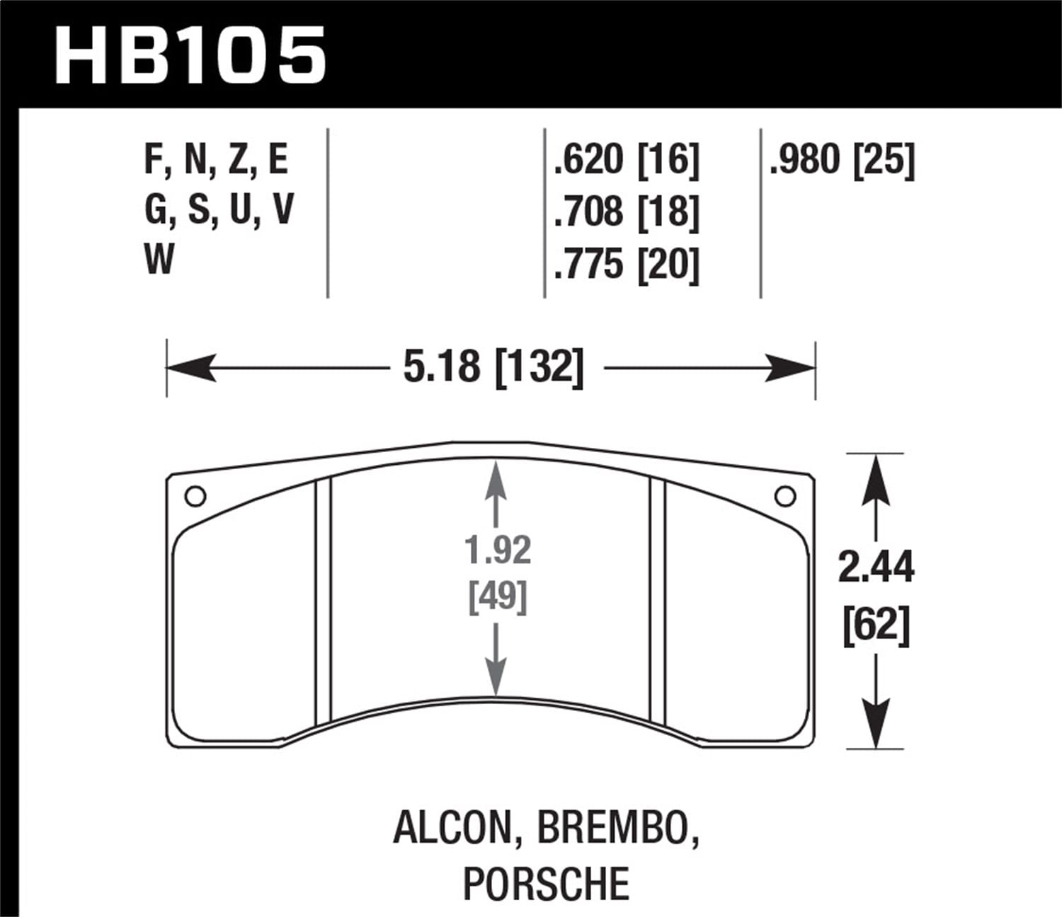 ER-1 Disc Brake Pad