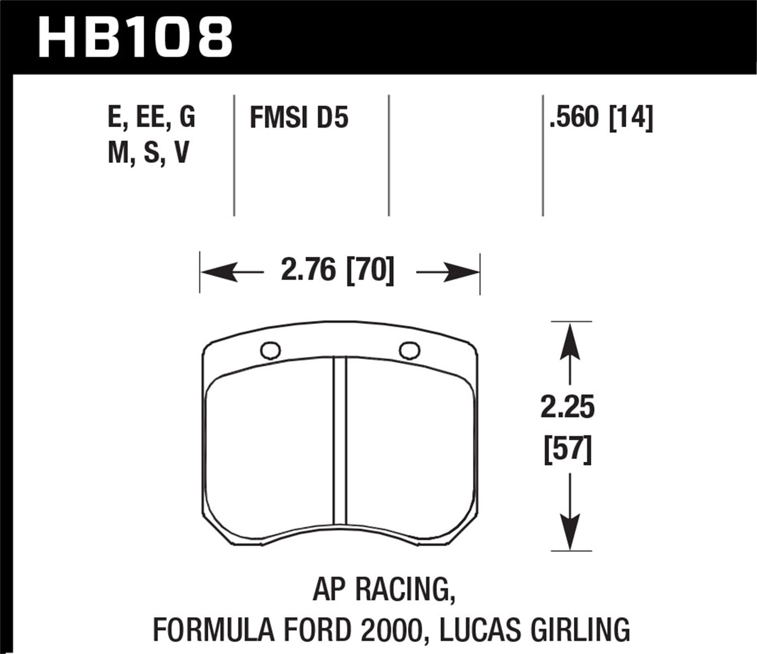 ER-1 Disc Brake Pad