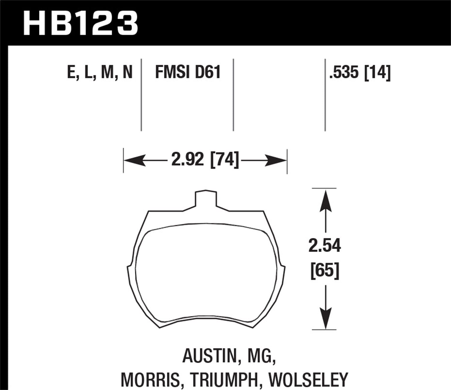 HPS Disc Brake Pad