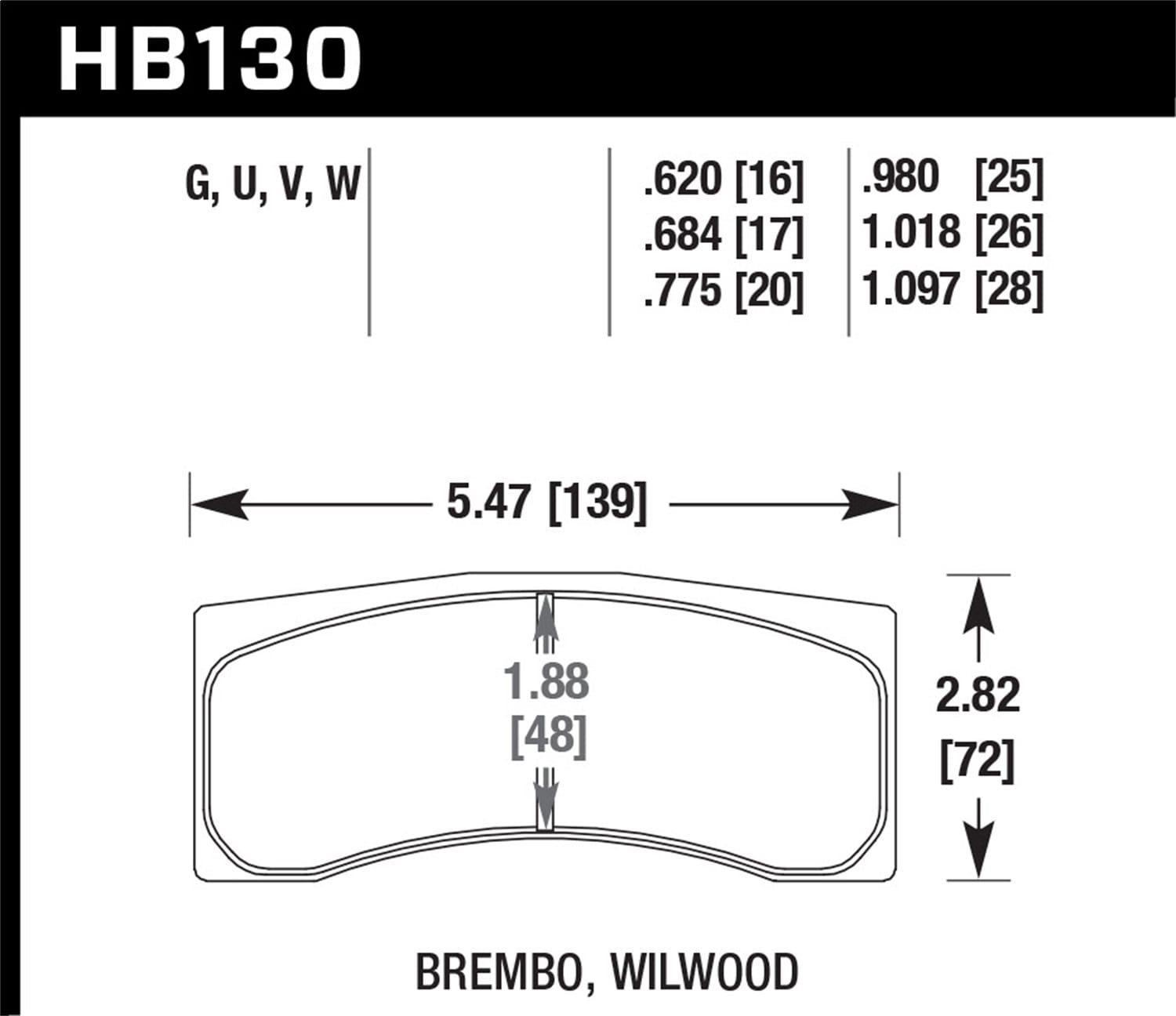 HPS 5.0 Disc Brake Pad