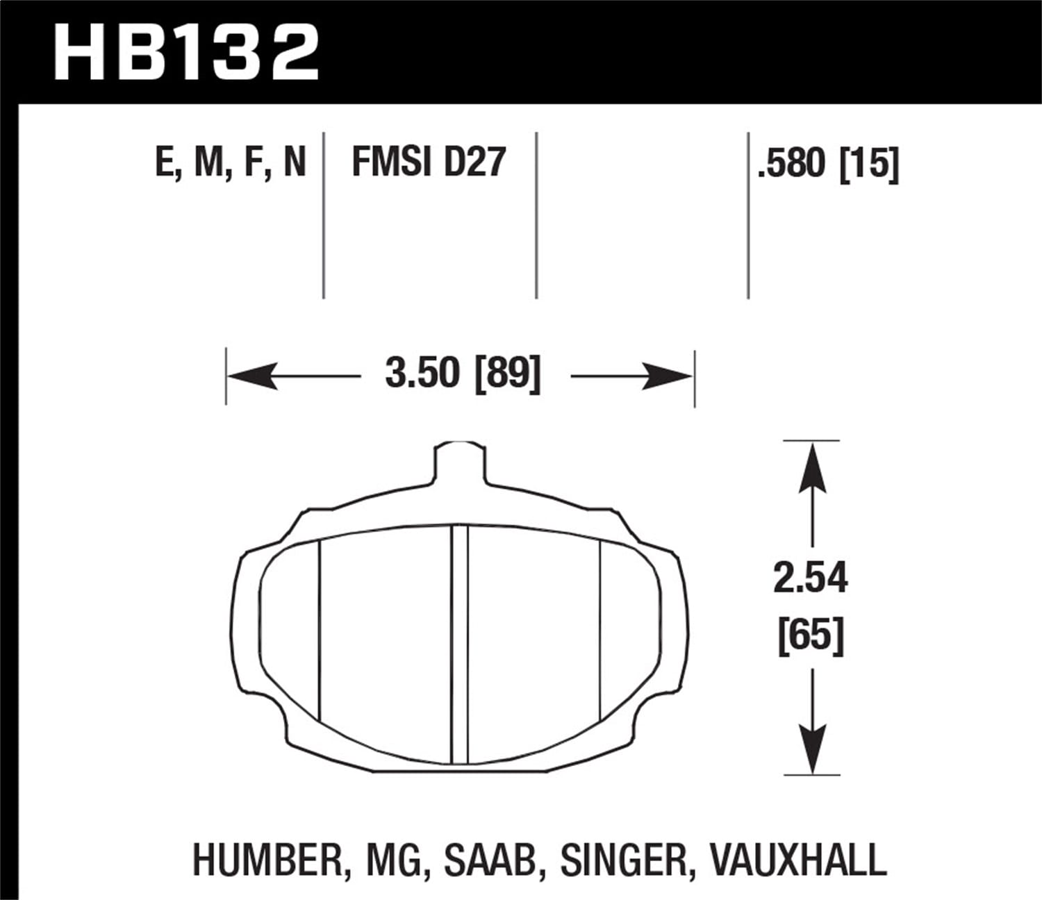 ER-1 Disc Brake Pad