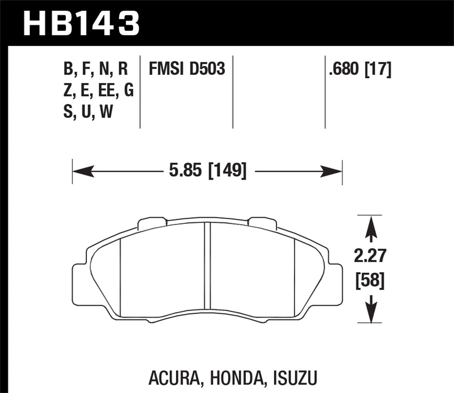 HPS 5.0 Disc Brake Pad