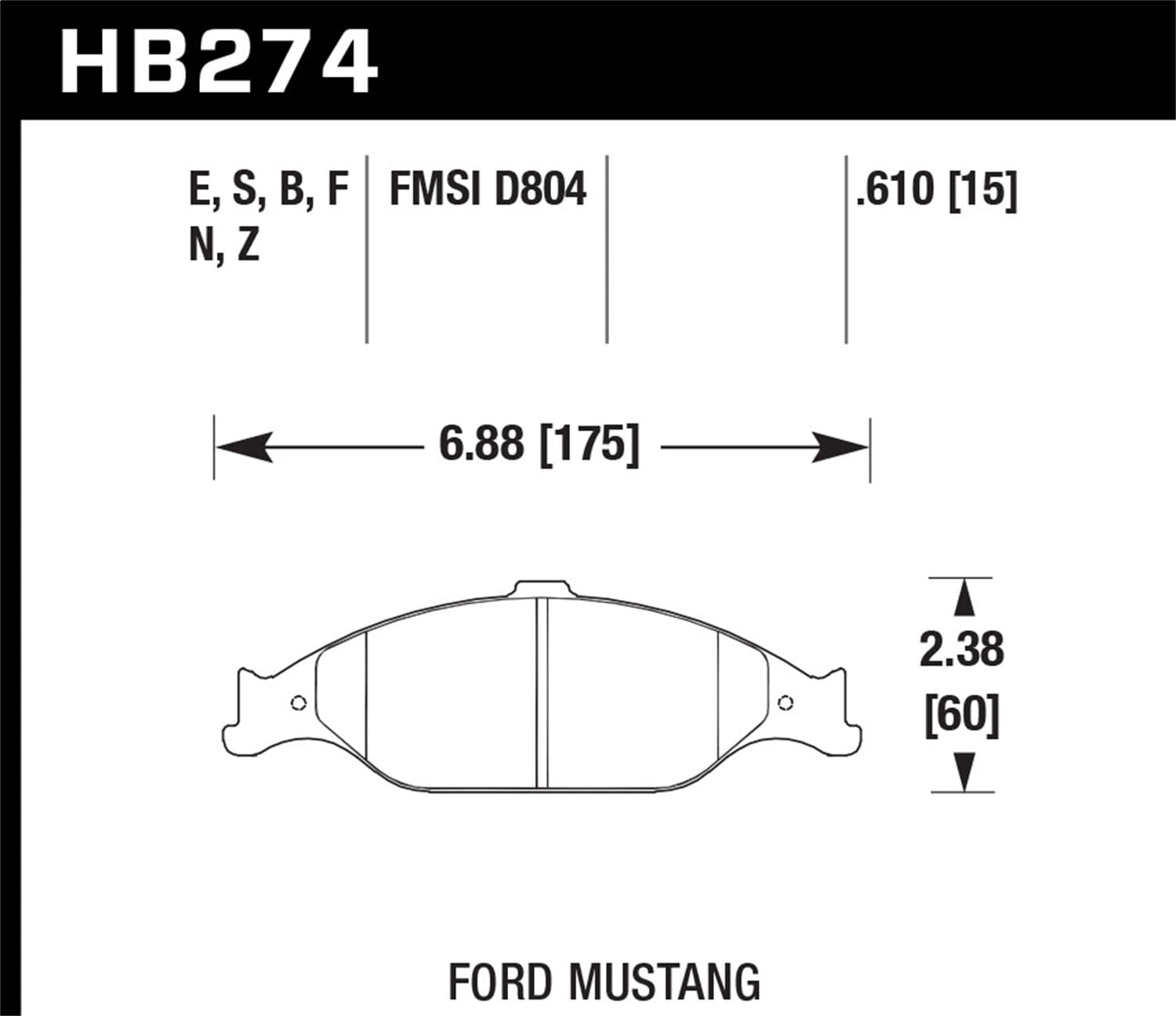 HPS 5.0 Disc Brake Pad