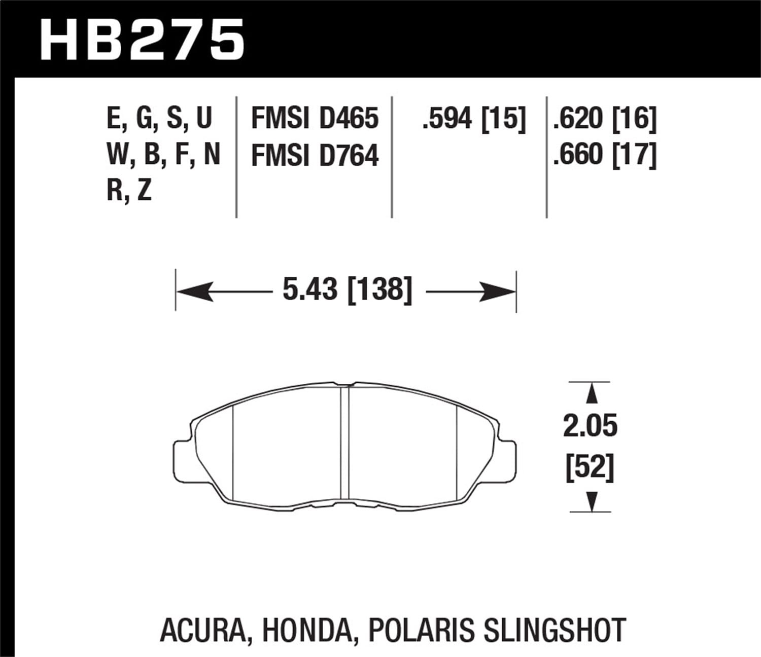 HPS Disc Brake Pad