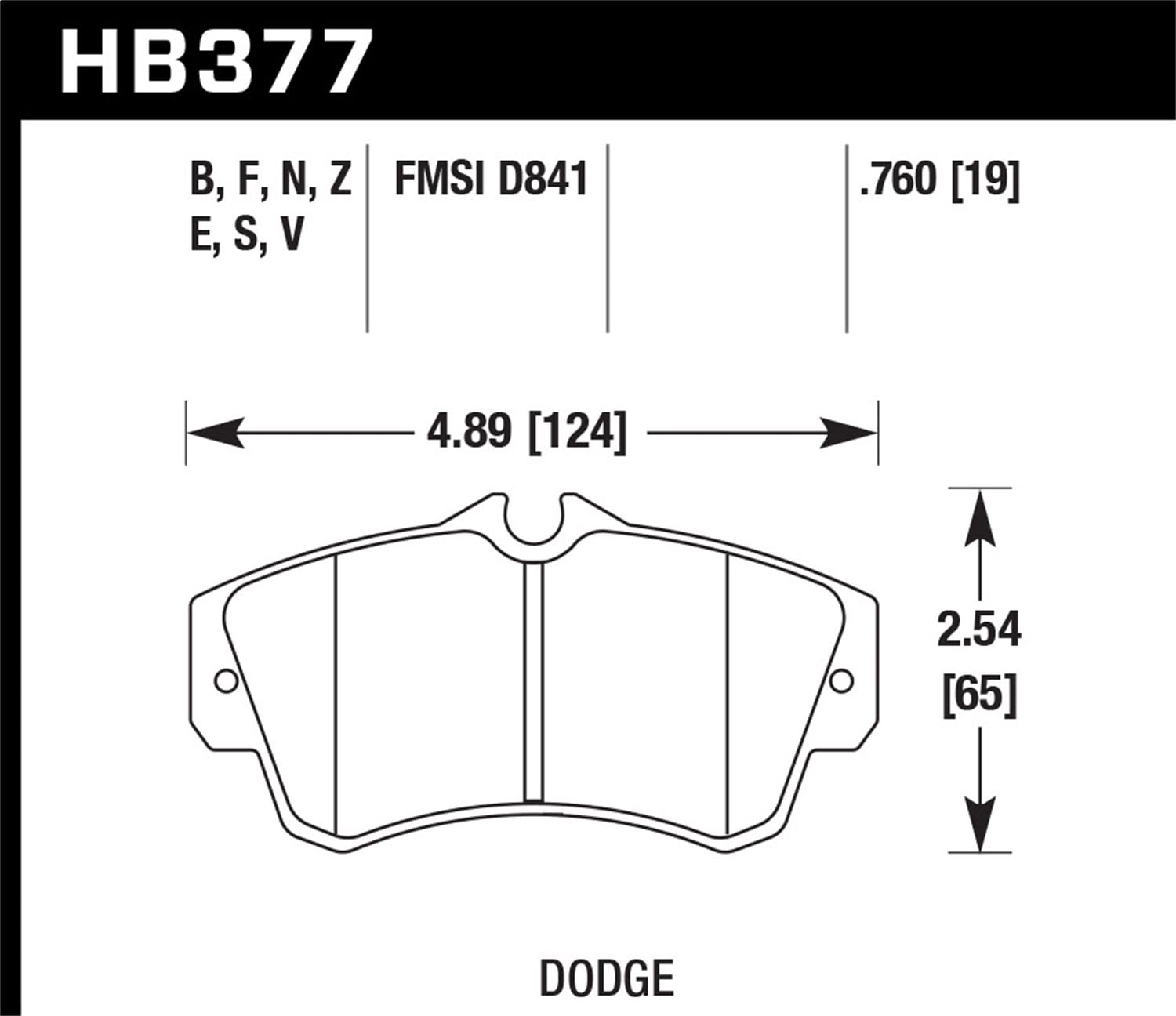 HPS 5.0 Disc Brake Pad