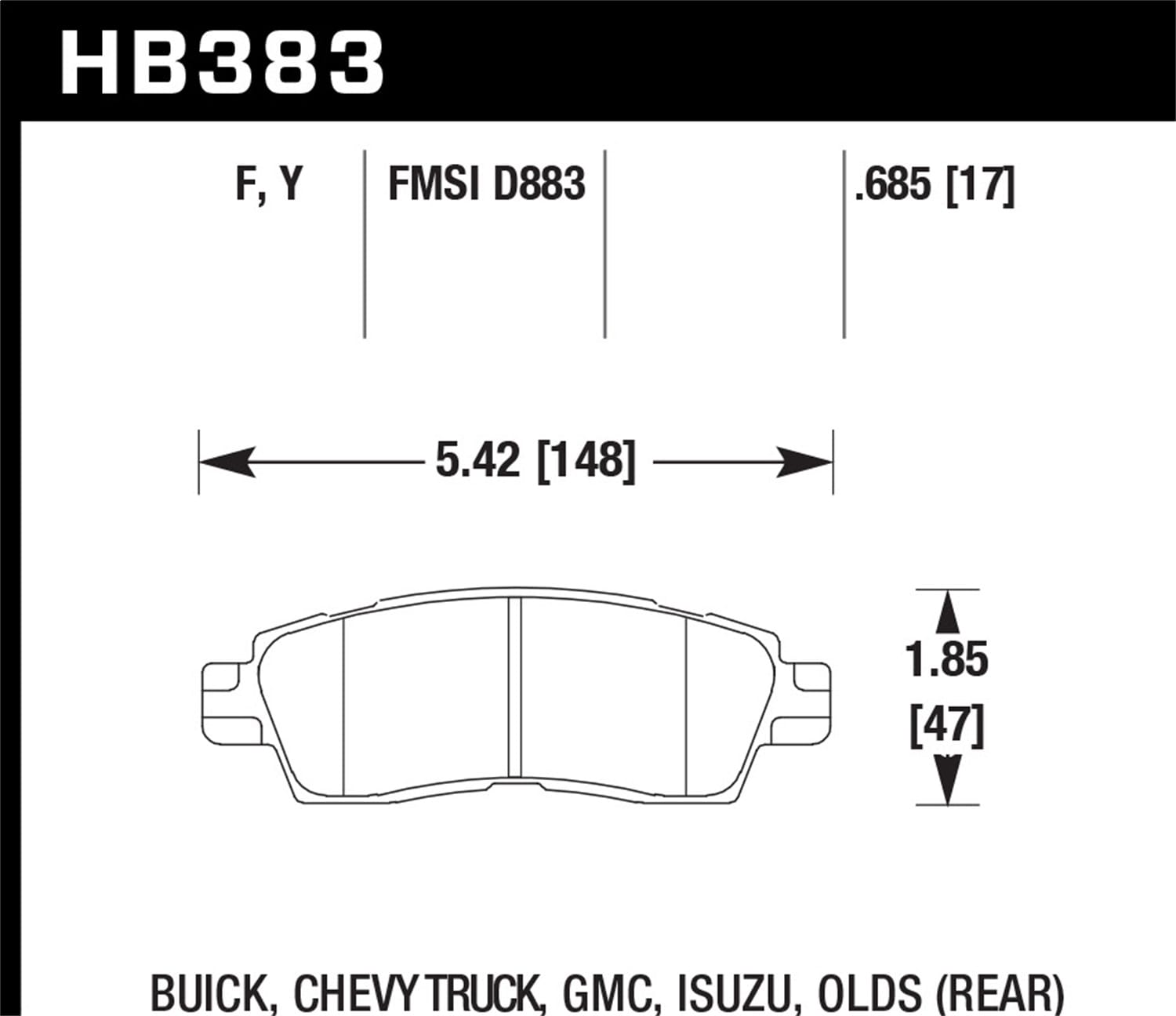 HPS Disc Brake Pad