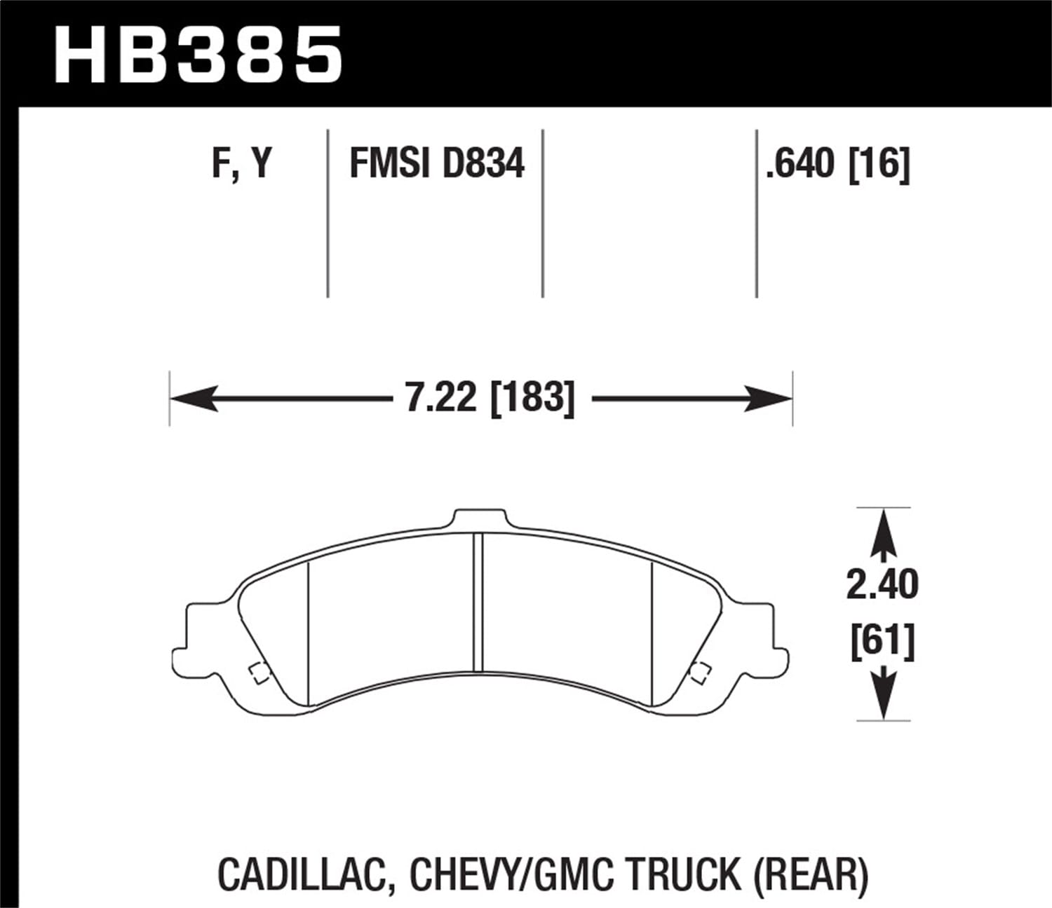 HPS Disc Brake Pad