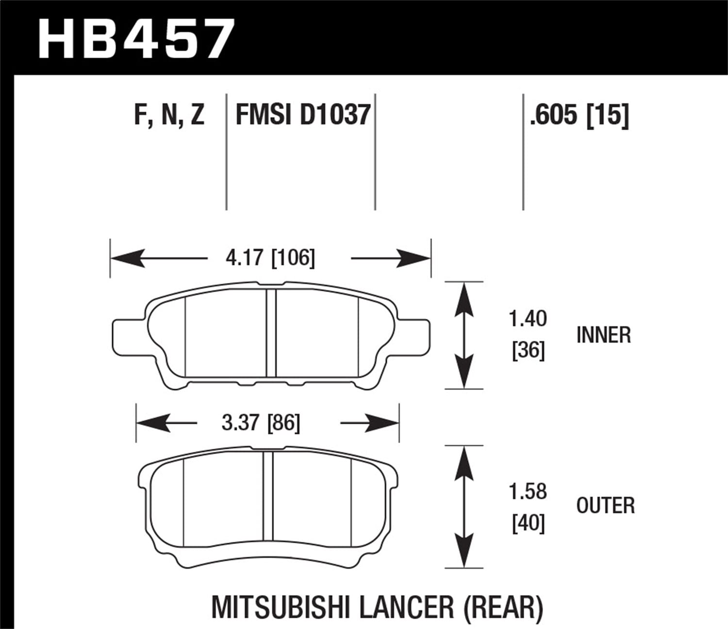 HPS Disc Brake Pad