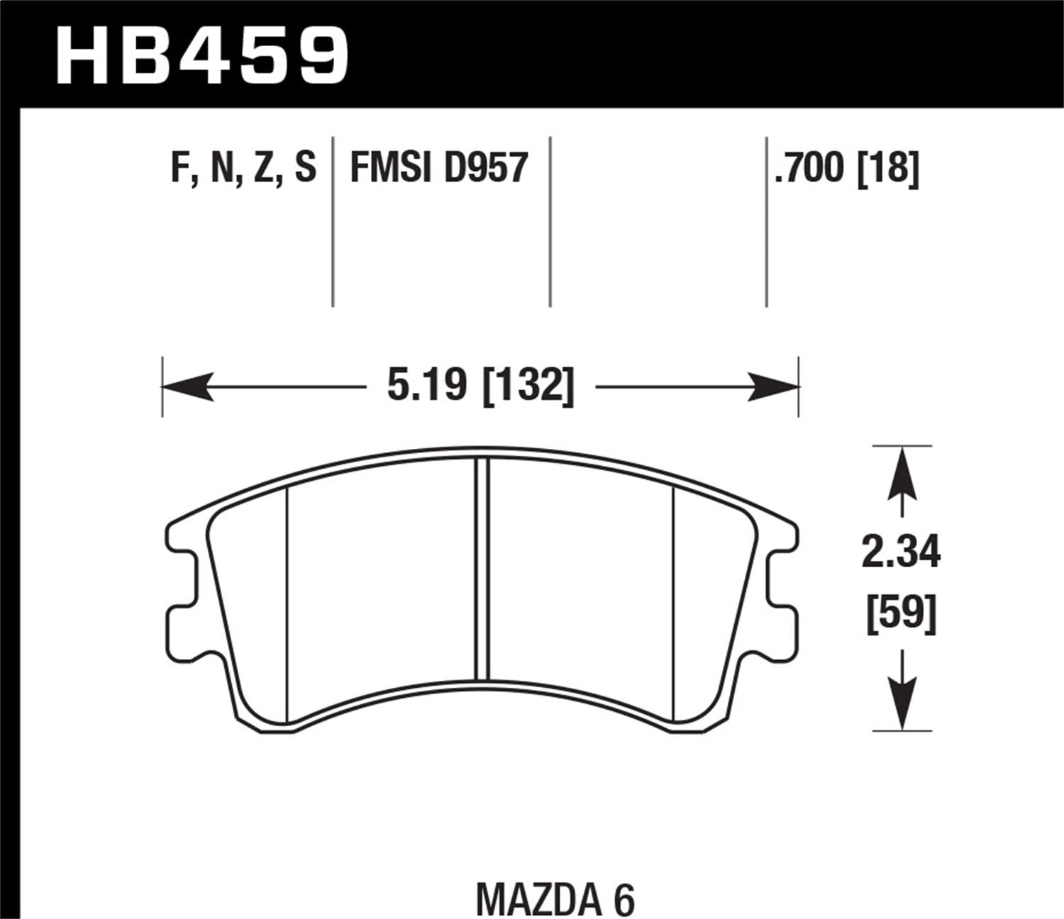 HPS Disc Brake Pad