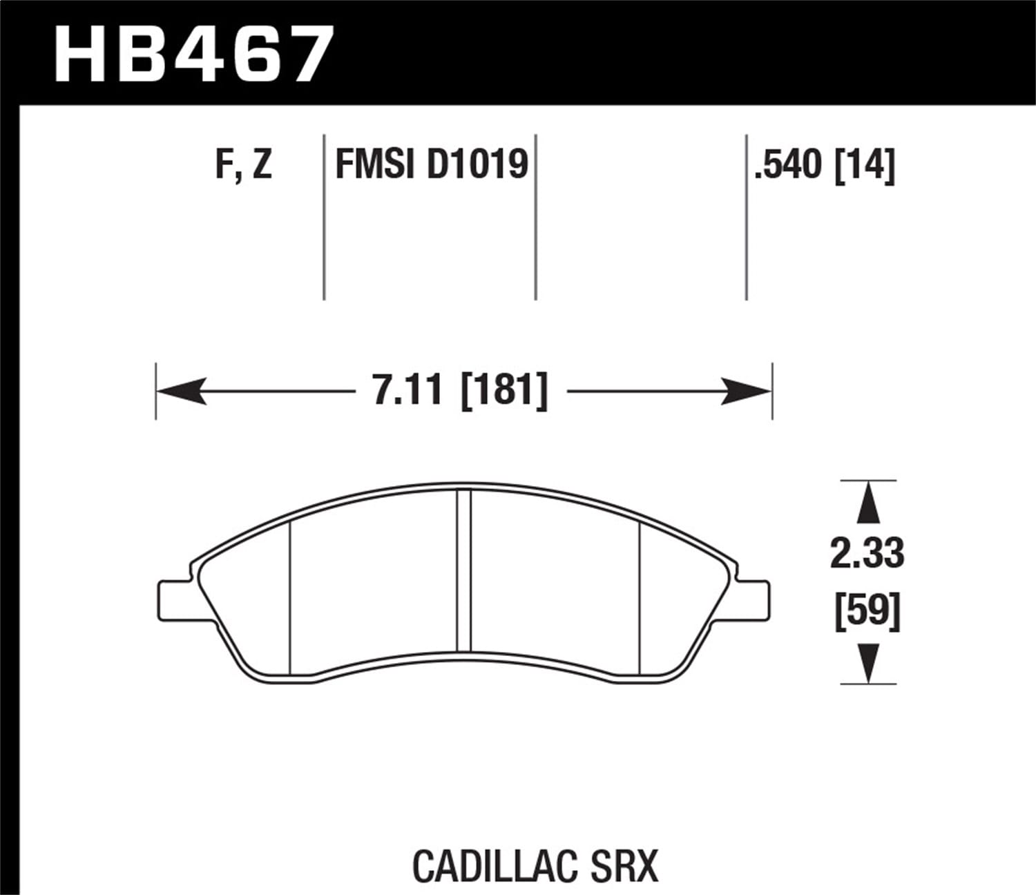 HPS Disc Brake Pad