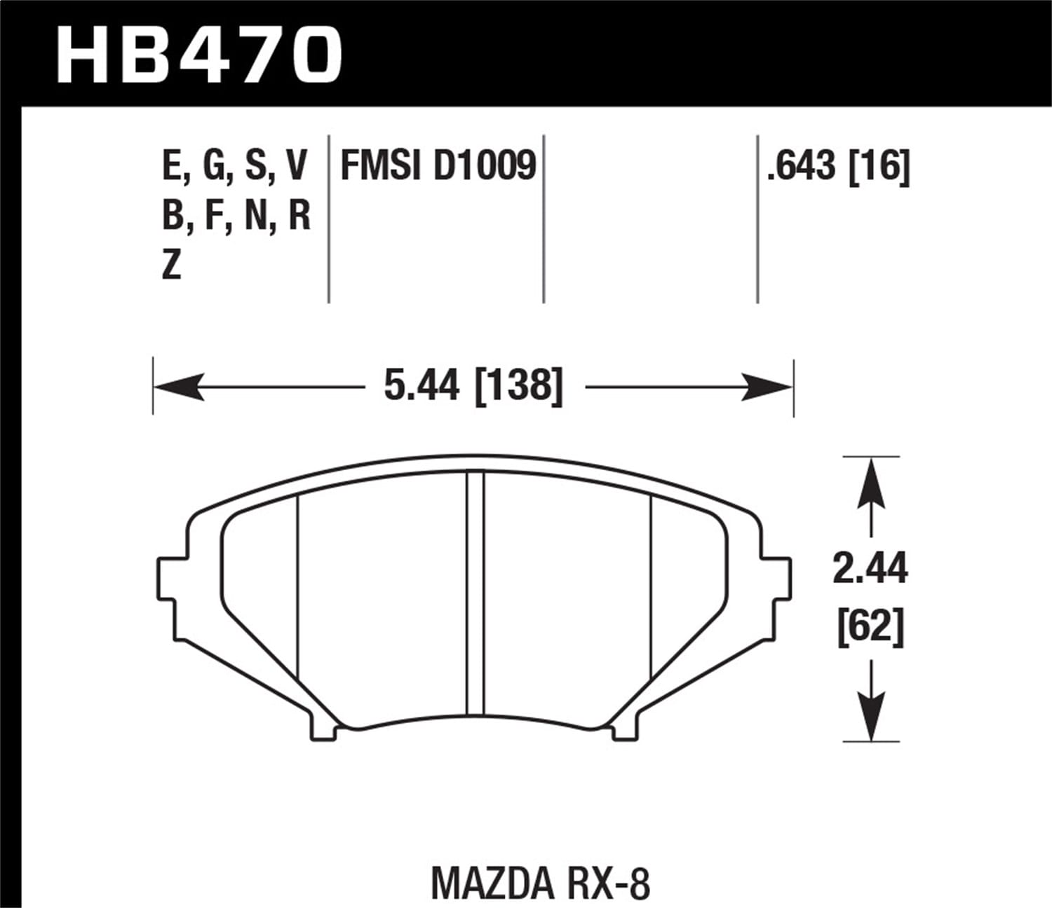 HPS 5.0 Disc Brake Pad