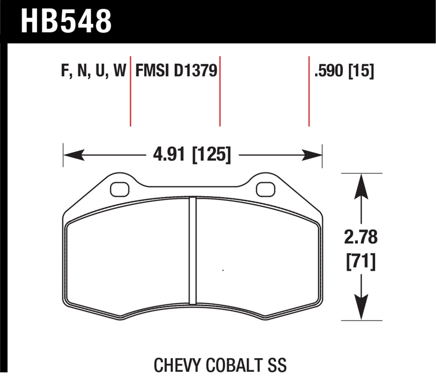 HPS 5.0 Disc Brake Pad
