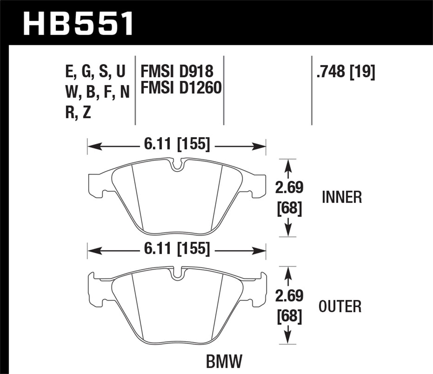DTC-80 Disc Brake Pad