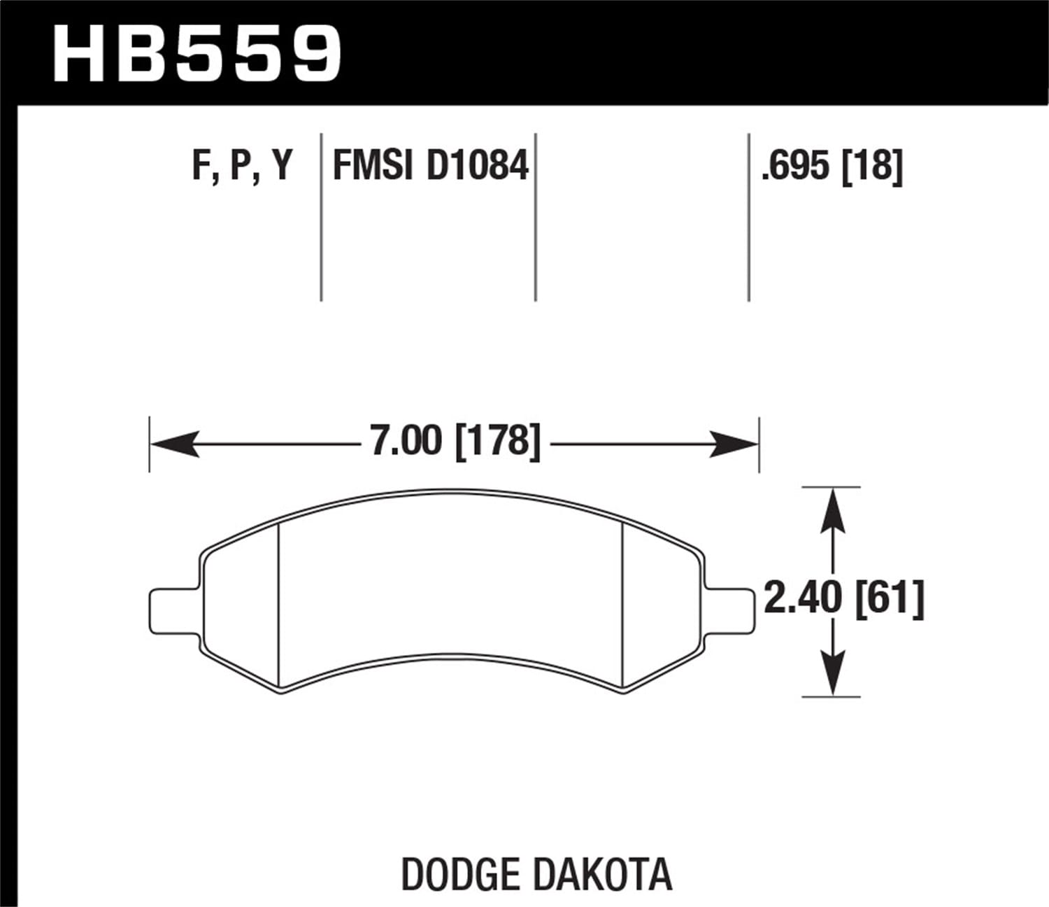HPS 5.0 Disc Brake Pad