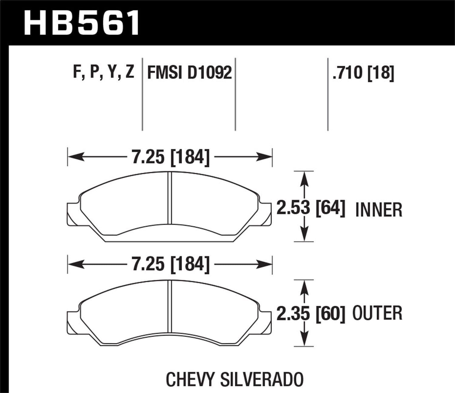 HPS 5.0 Disc Brake Pad