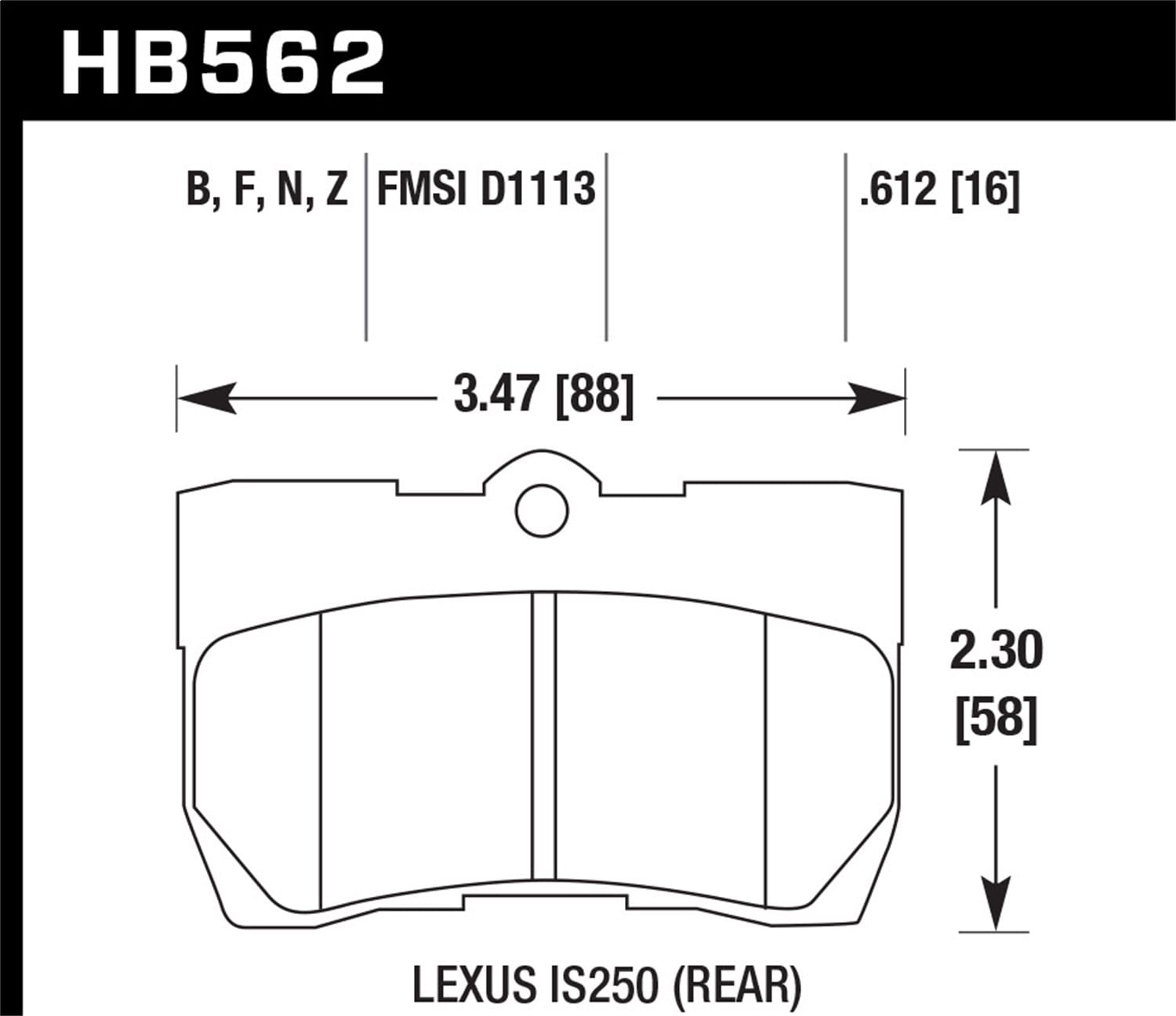 HPS 5.0 Disc Brake Pad