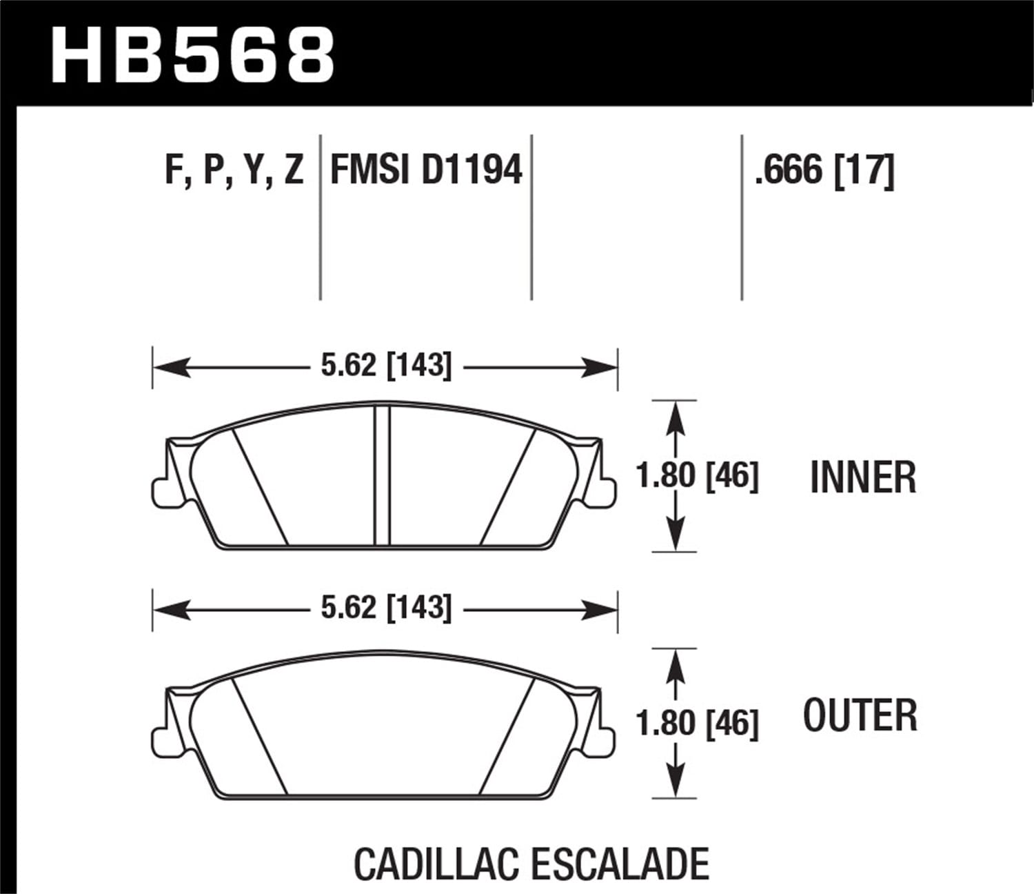 HPS 5.0 Disc Brake Pad