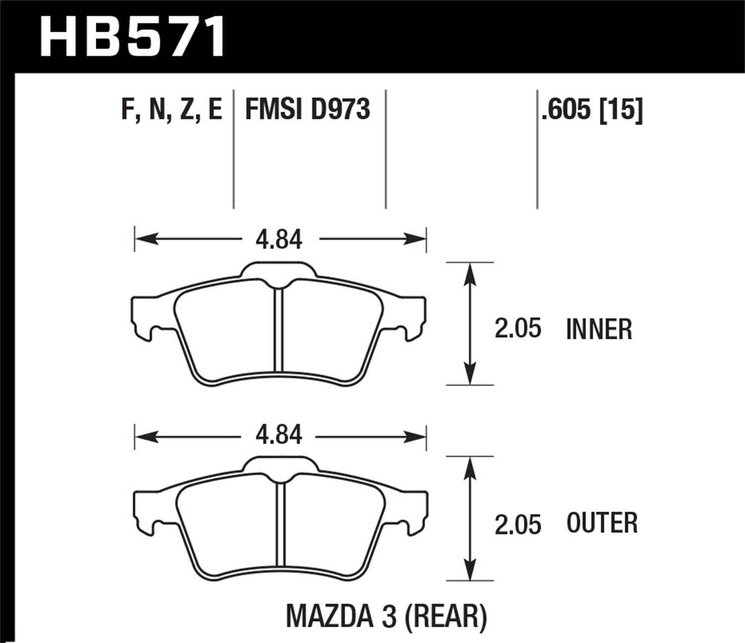 Blue 9012 Disc Brake Pad