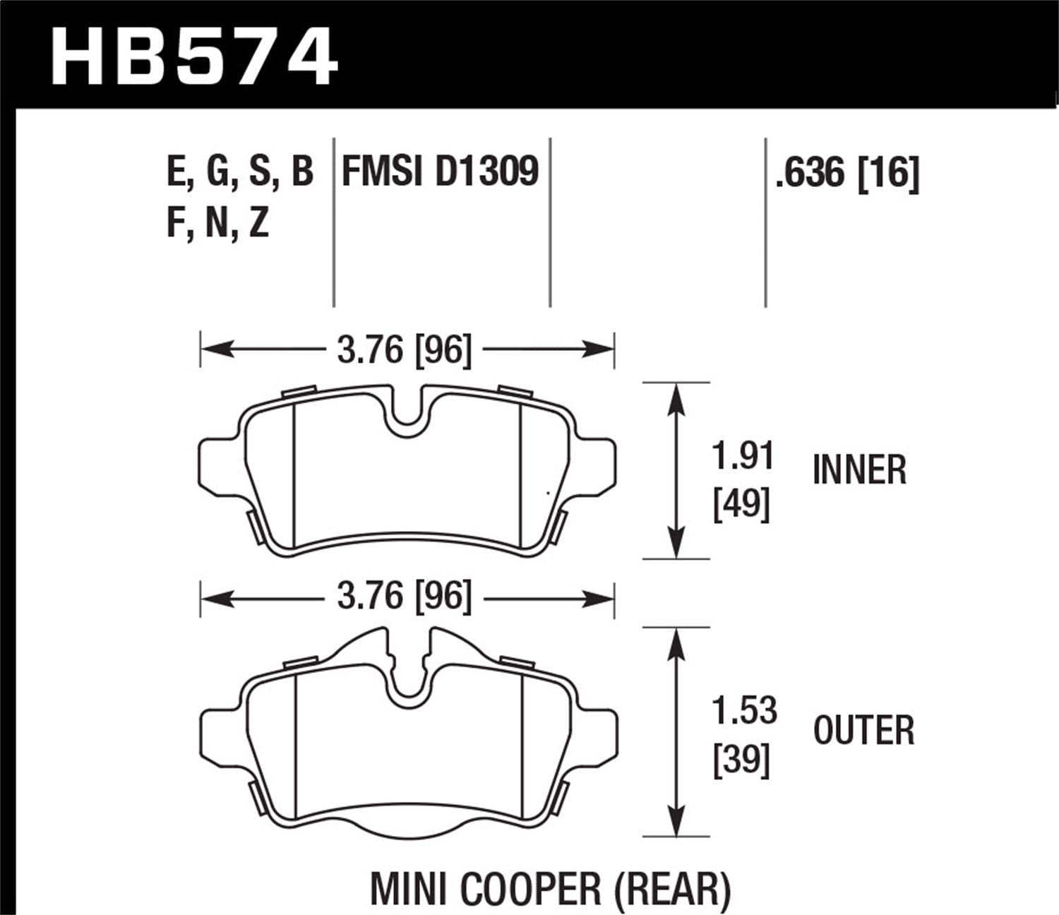 HPS 5.0 Disc Brake Pad