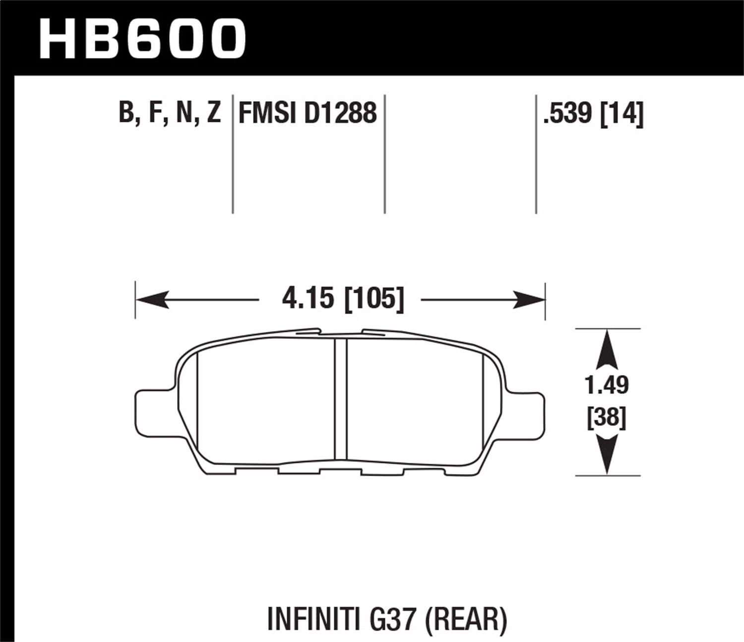 HPS 5.0 Disc Brake Pad