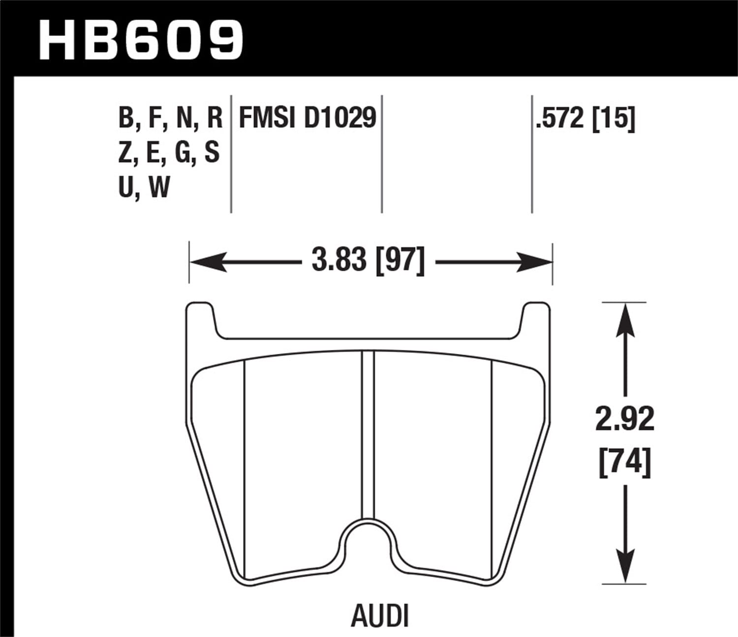 ER-1 Disc Brake Pad
