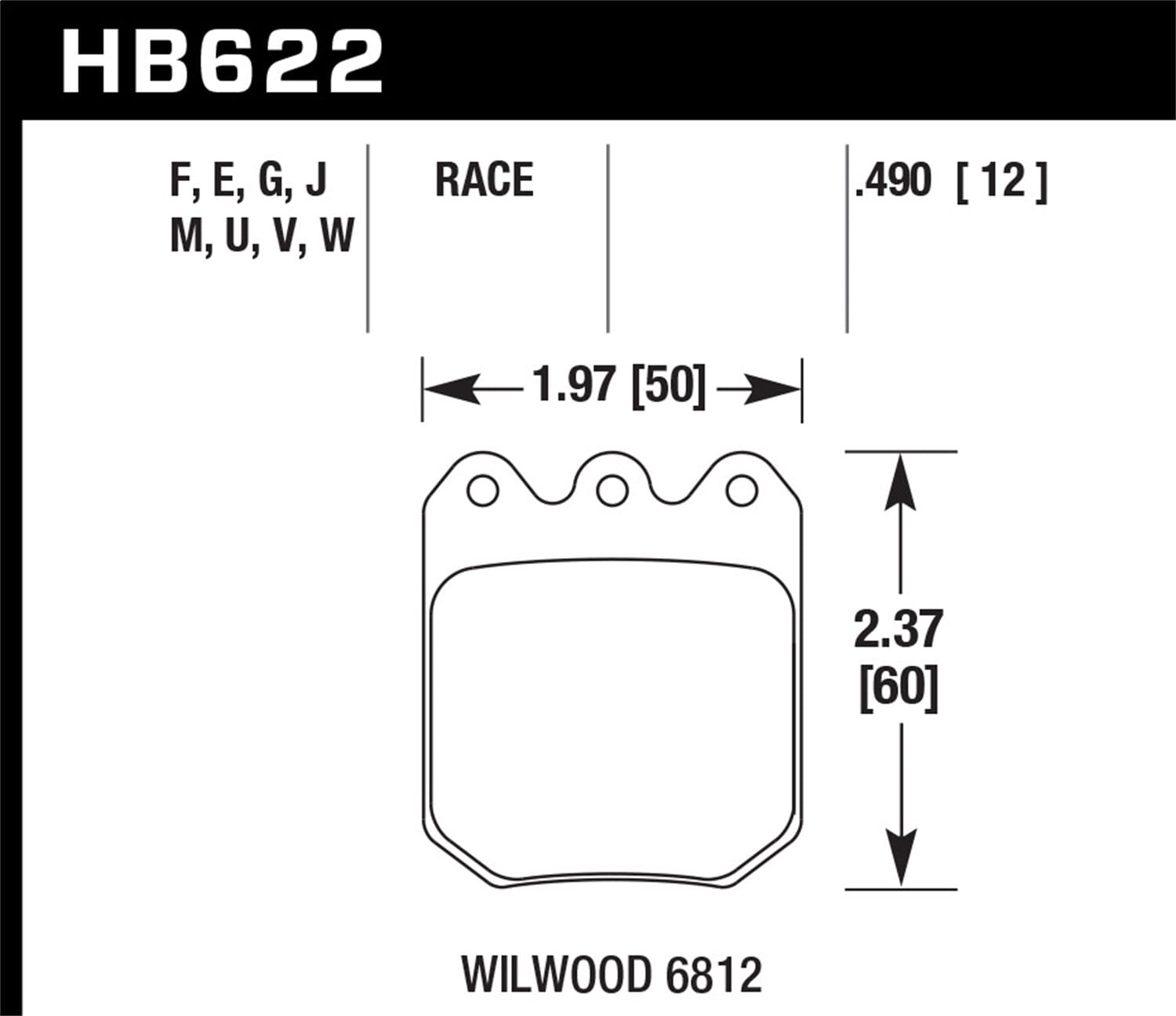 Blue 9012 Disc Brake Pad