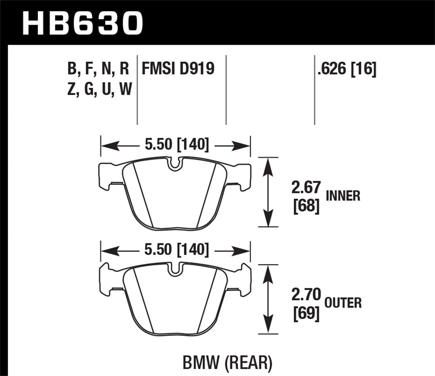 HPS Disc Brake Pad