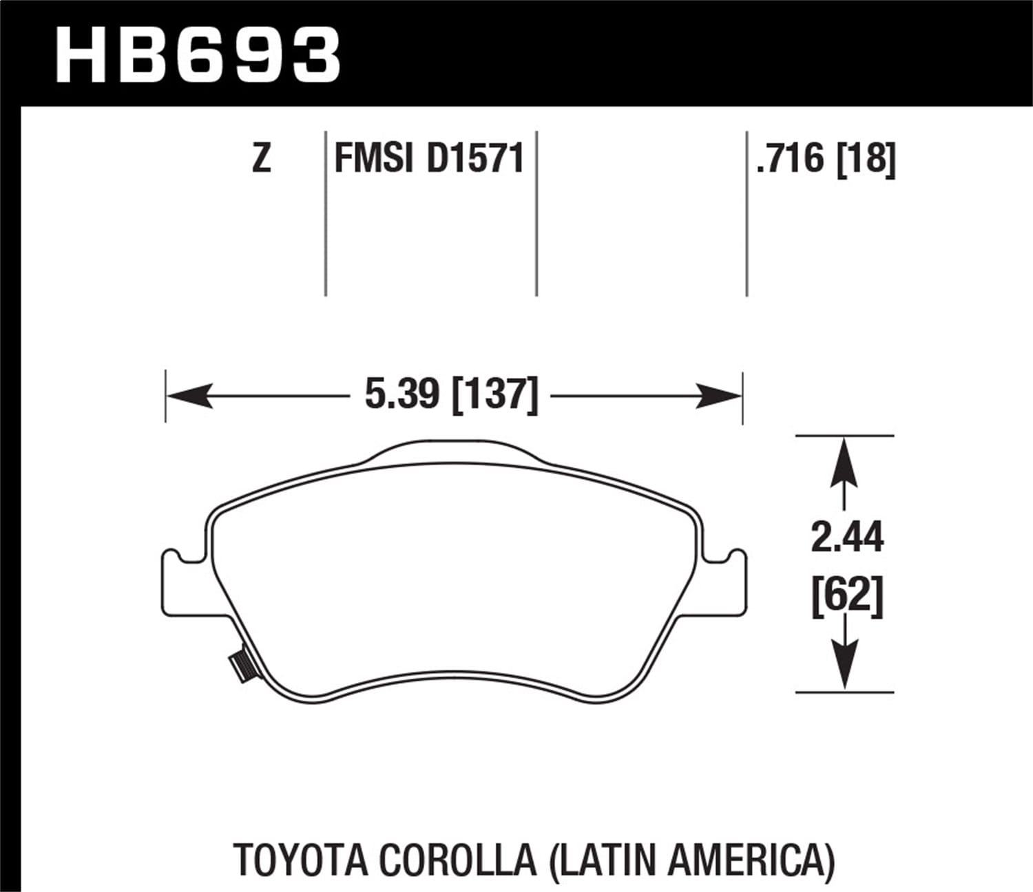 Performance Ceramic Disc Brake Pad