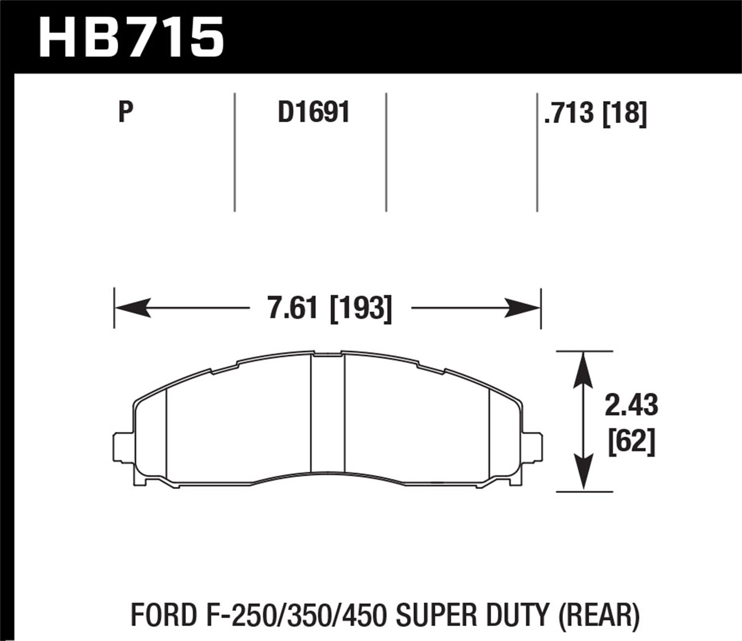 SuperDuty Disc Brake Pad