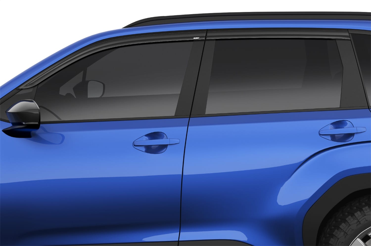 Low Profile Ventvisor Deflector; Smoke; Outside Mount; 4 pc. thumbnail 3