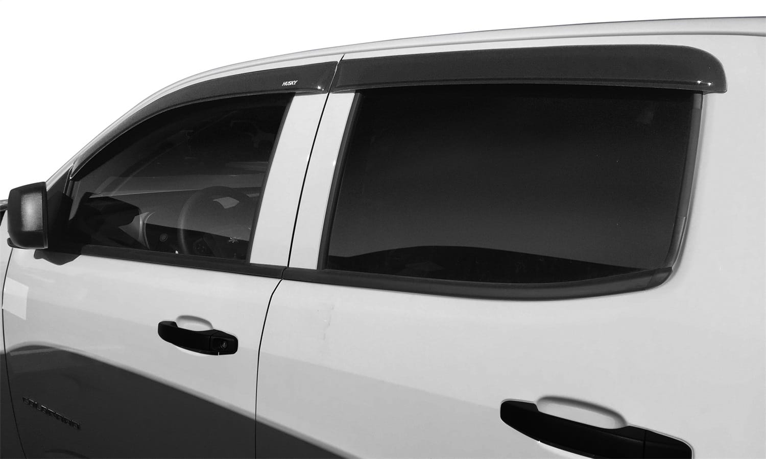 Low Profile Ventvisor Deflector; Smoke; Outside Mount; 4 pc. thumbnail 2