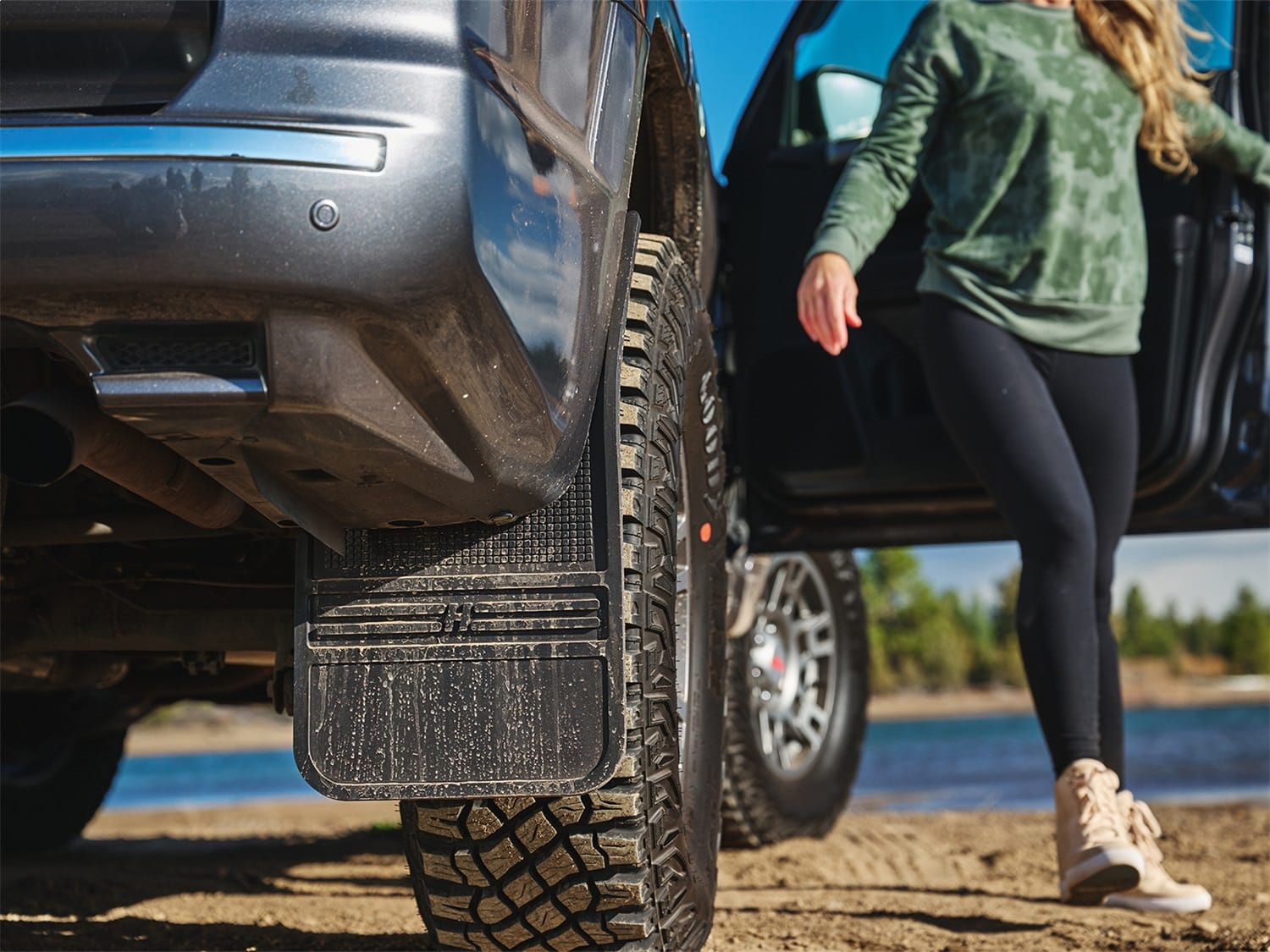 MudDog Mud Flaps-Rubber Front Mud Flaps-12IN w/Weight thumbnail 2