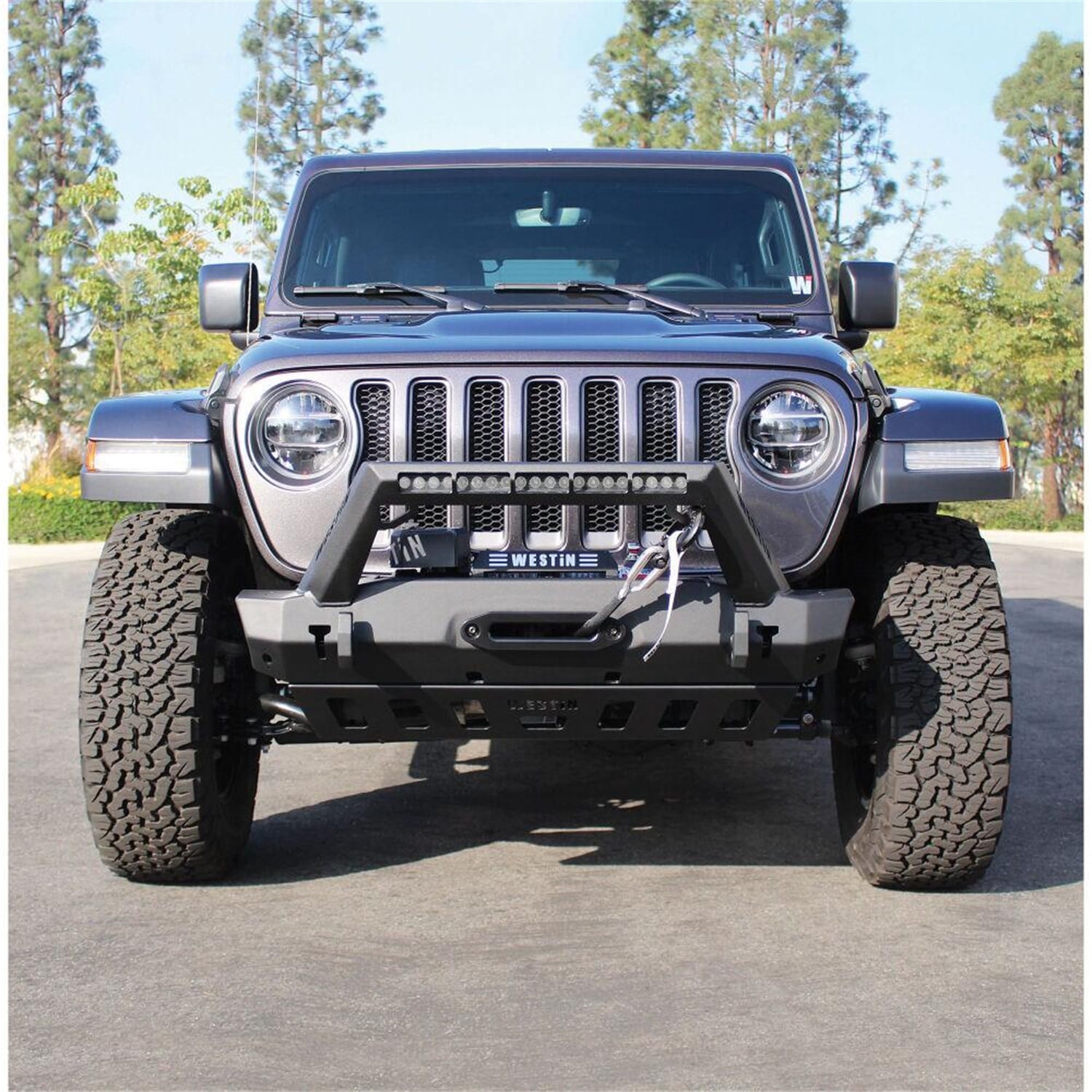 WJ2 Stubby Front Bumper w/LED Light Bar Mount thumbnail 9