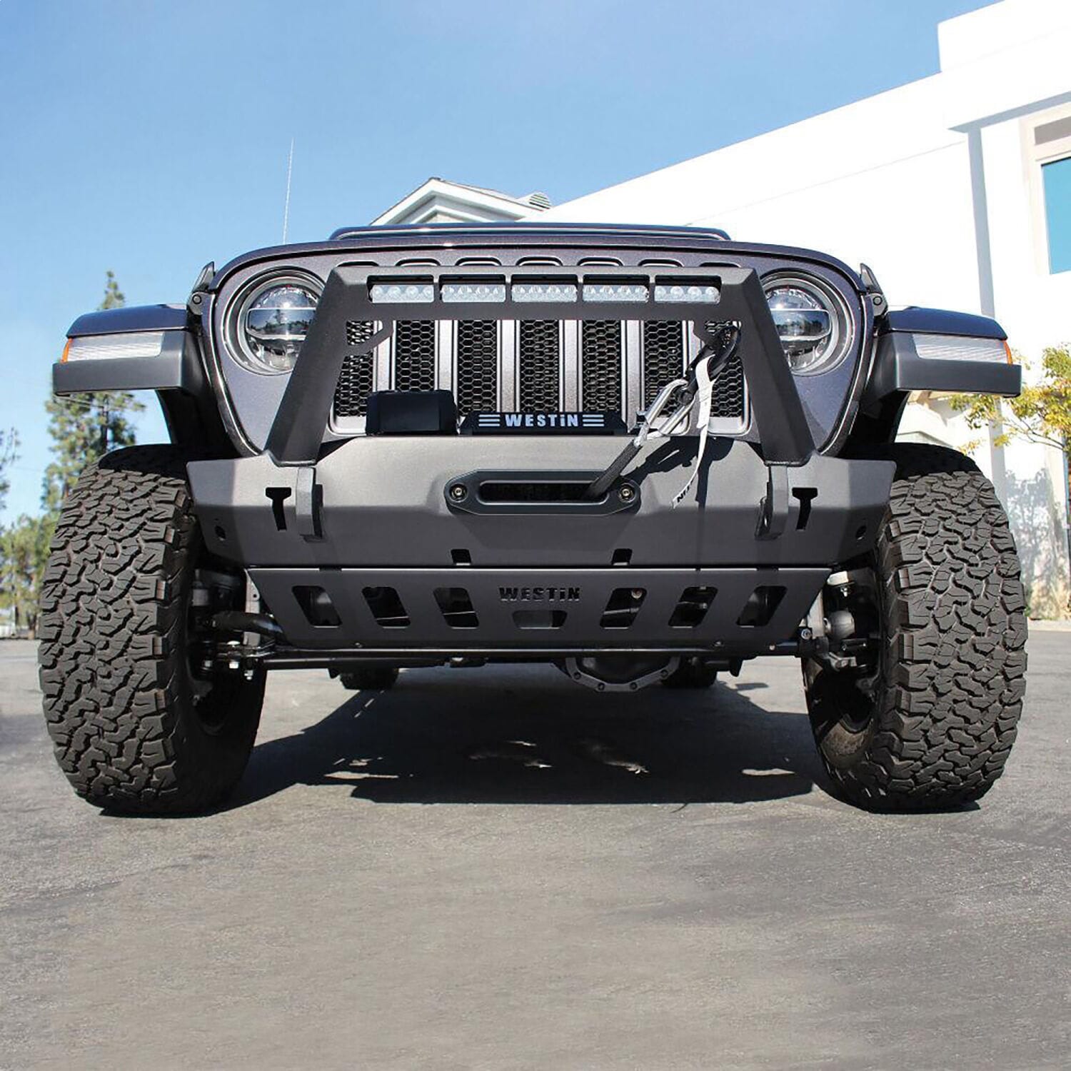 WJ2 Stubby Front Bumper w/LED Light Bar Mount thumbnail 10