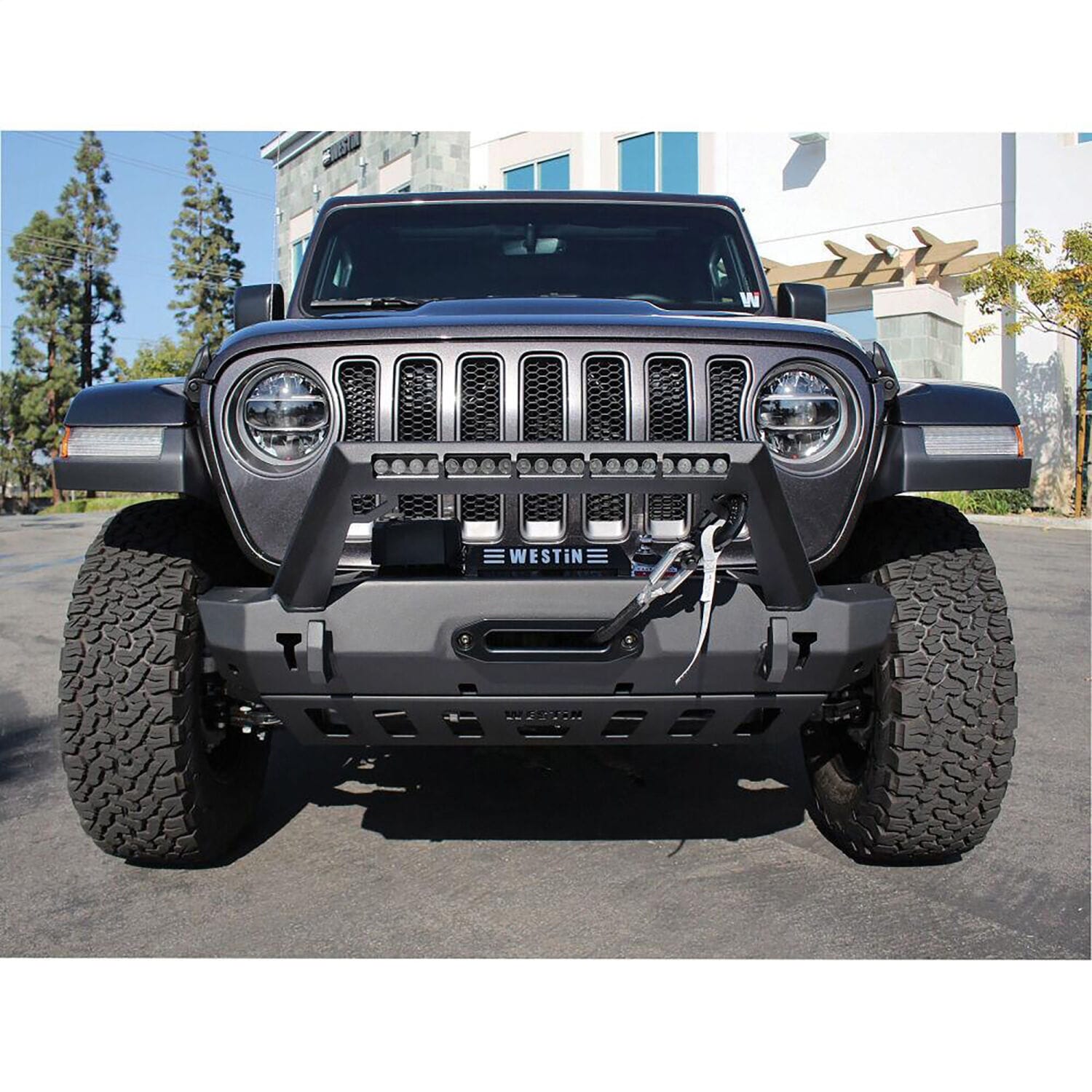 WJ2 Stubby Front Bumper w/LED Light Bar Mount thumbnail 11