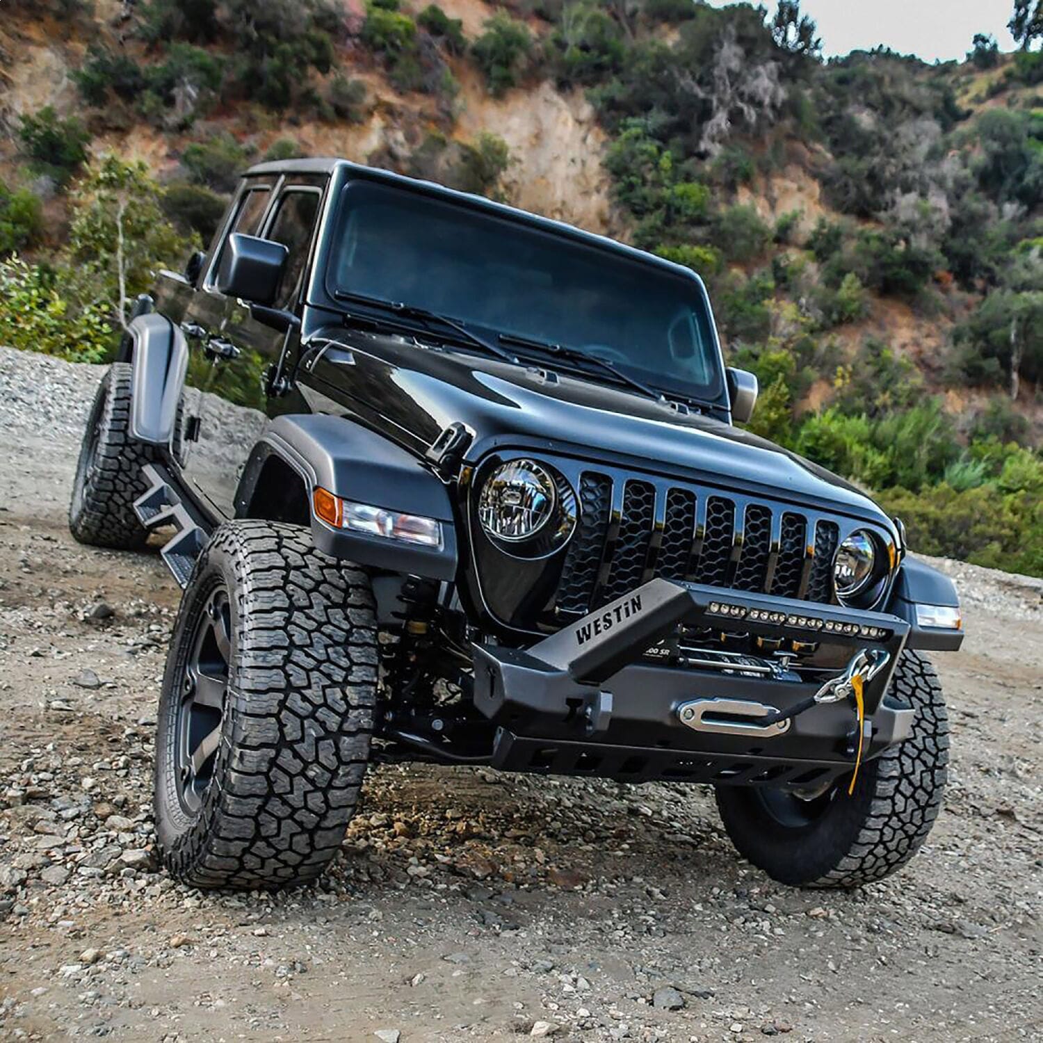 WJ2 Stubby Front Bumper w/LED Light Bar Mount thumbnail 13