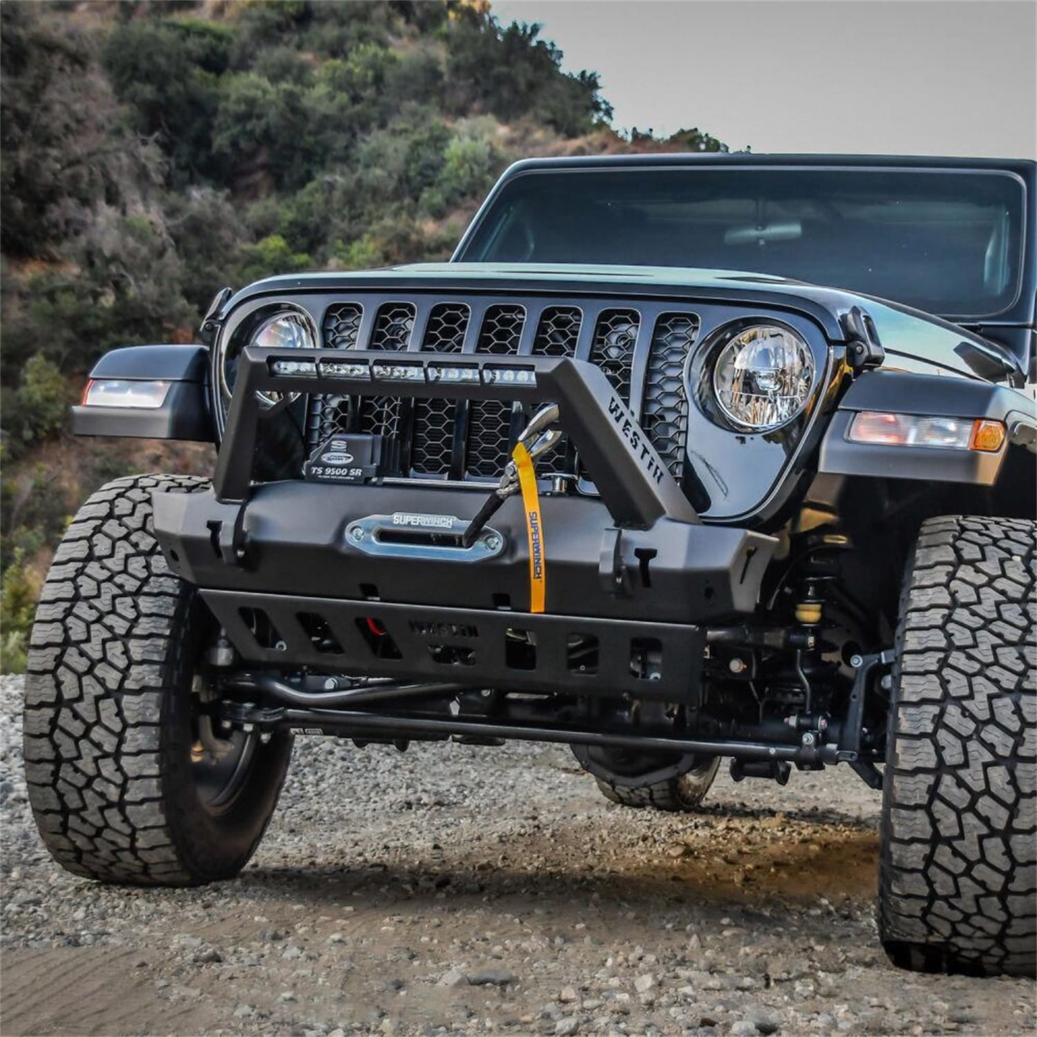 WJ2 Stubby Front Bumper w/LED Light Bar Mount thumbnail 17