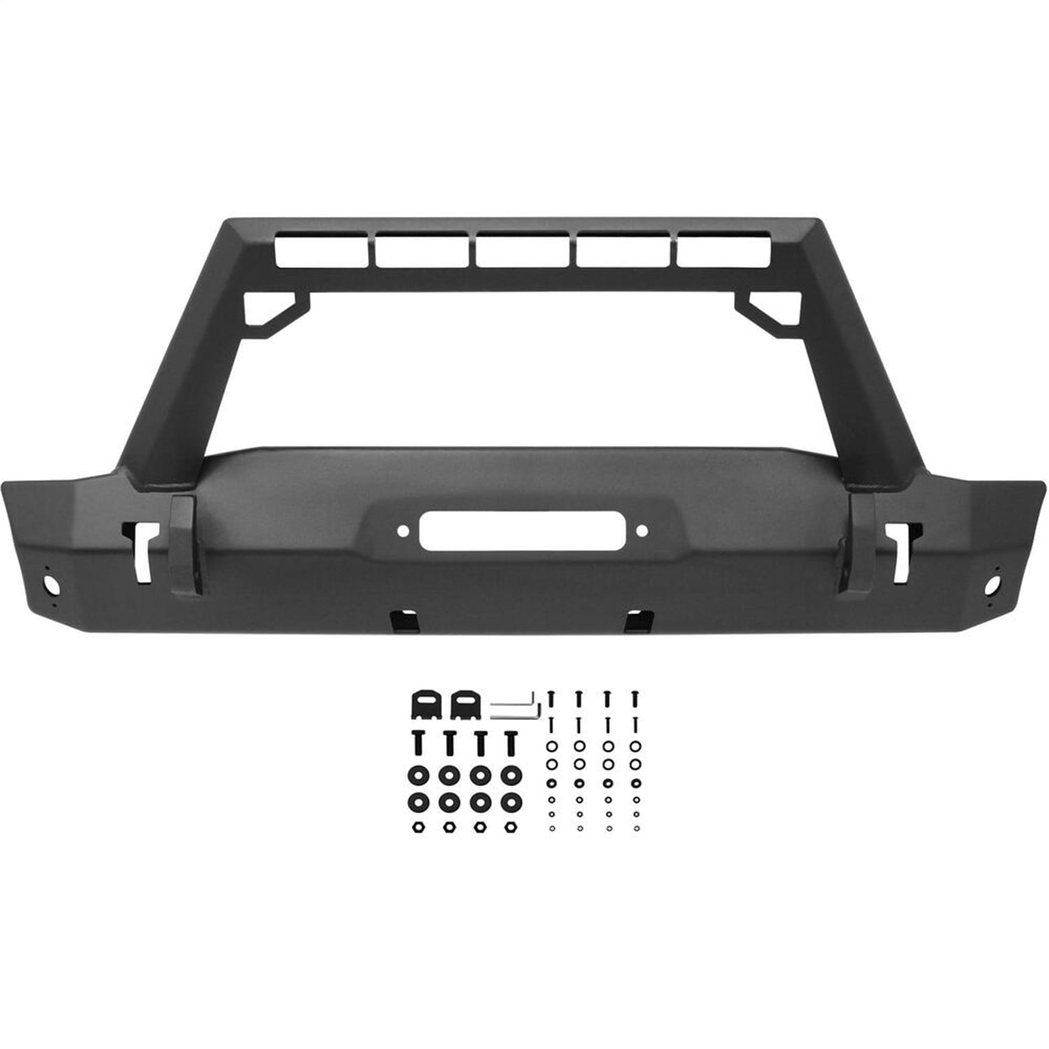 WJ2 Stubby Front Bumper w/LED Light Bar Mount thumbnail 4