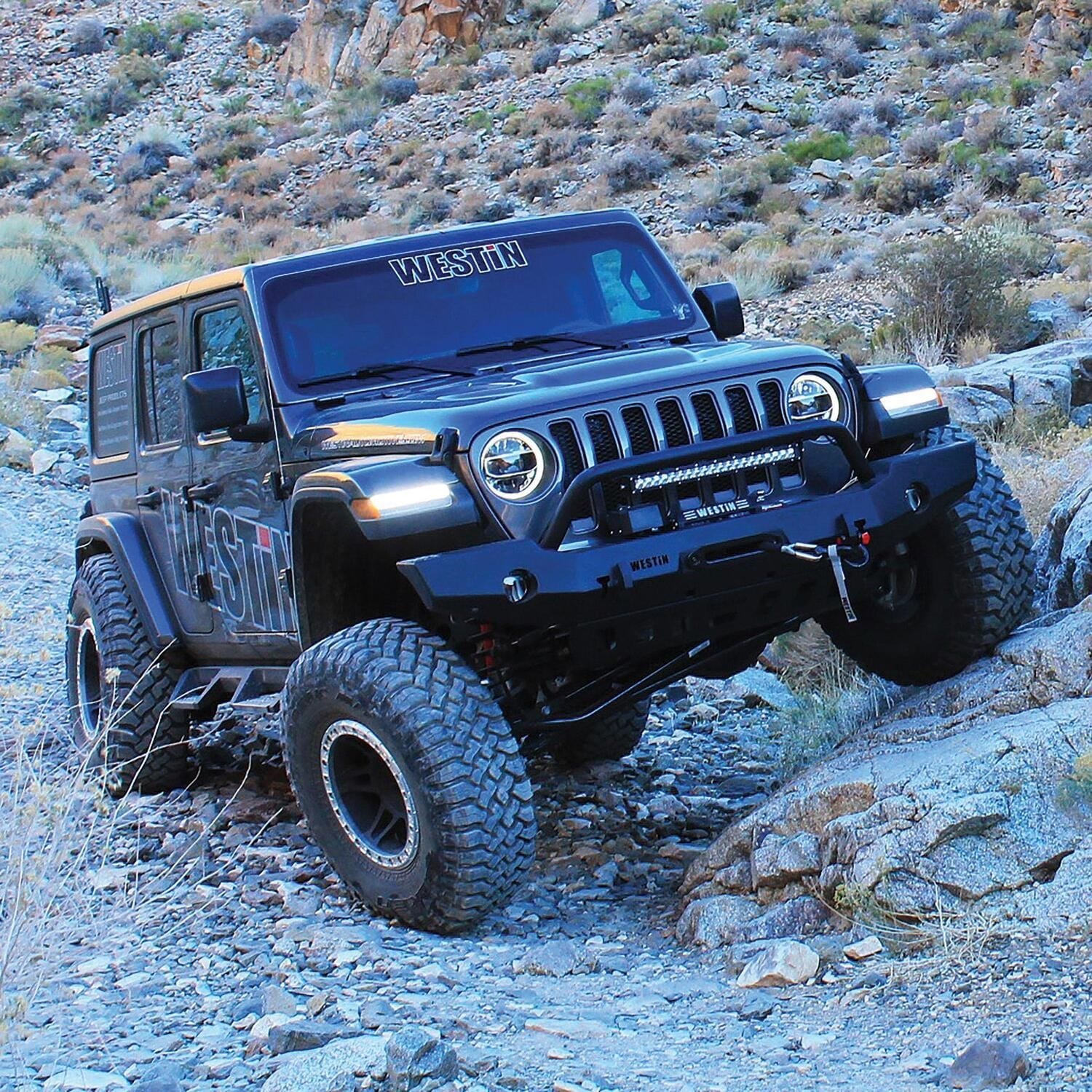 WJ2 Full Width Front Bumper w/Bull Bar thumbnail 4