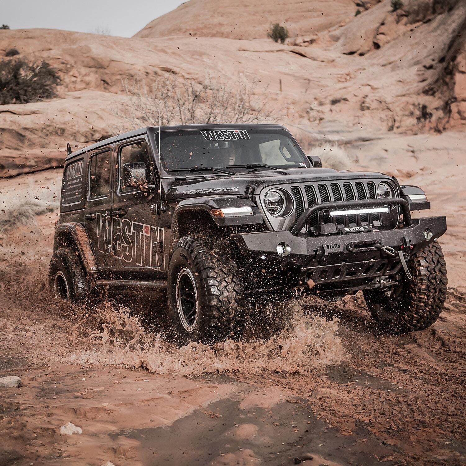 WJ2 Full Width Front Bumper w/Bull Bar thumbnail 6