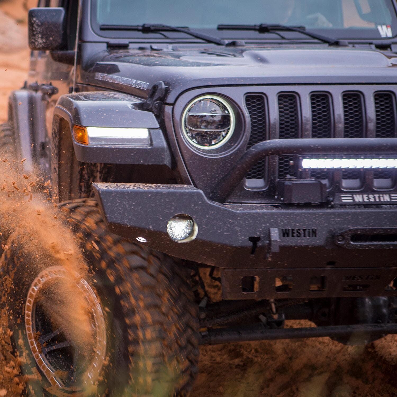 WJ2 Full Width Front Bumper w/Bull Bar thumbnail 7