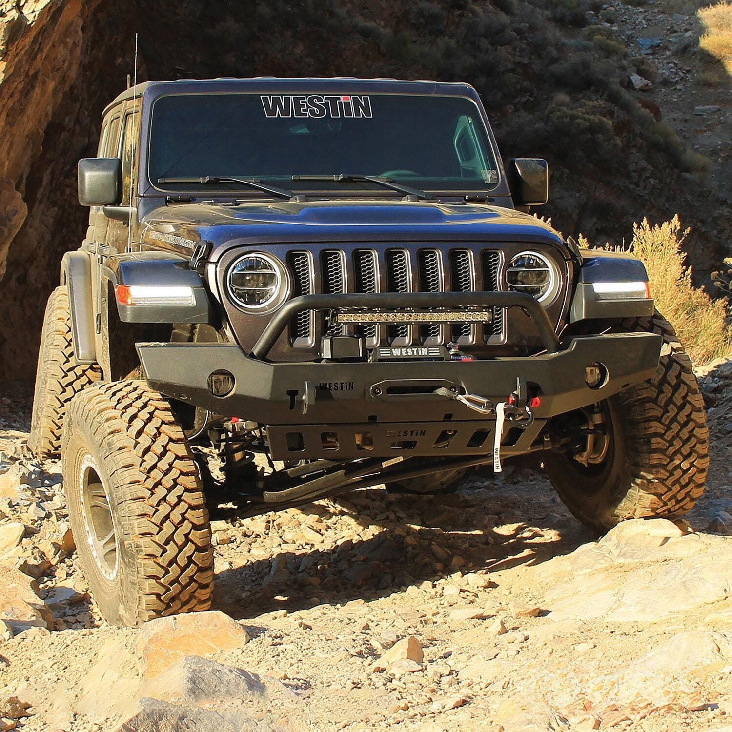 WJ2 Full Width Front Bumper w/Bull Bar thumbnail 10