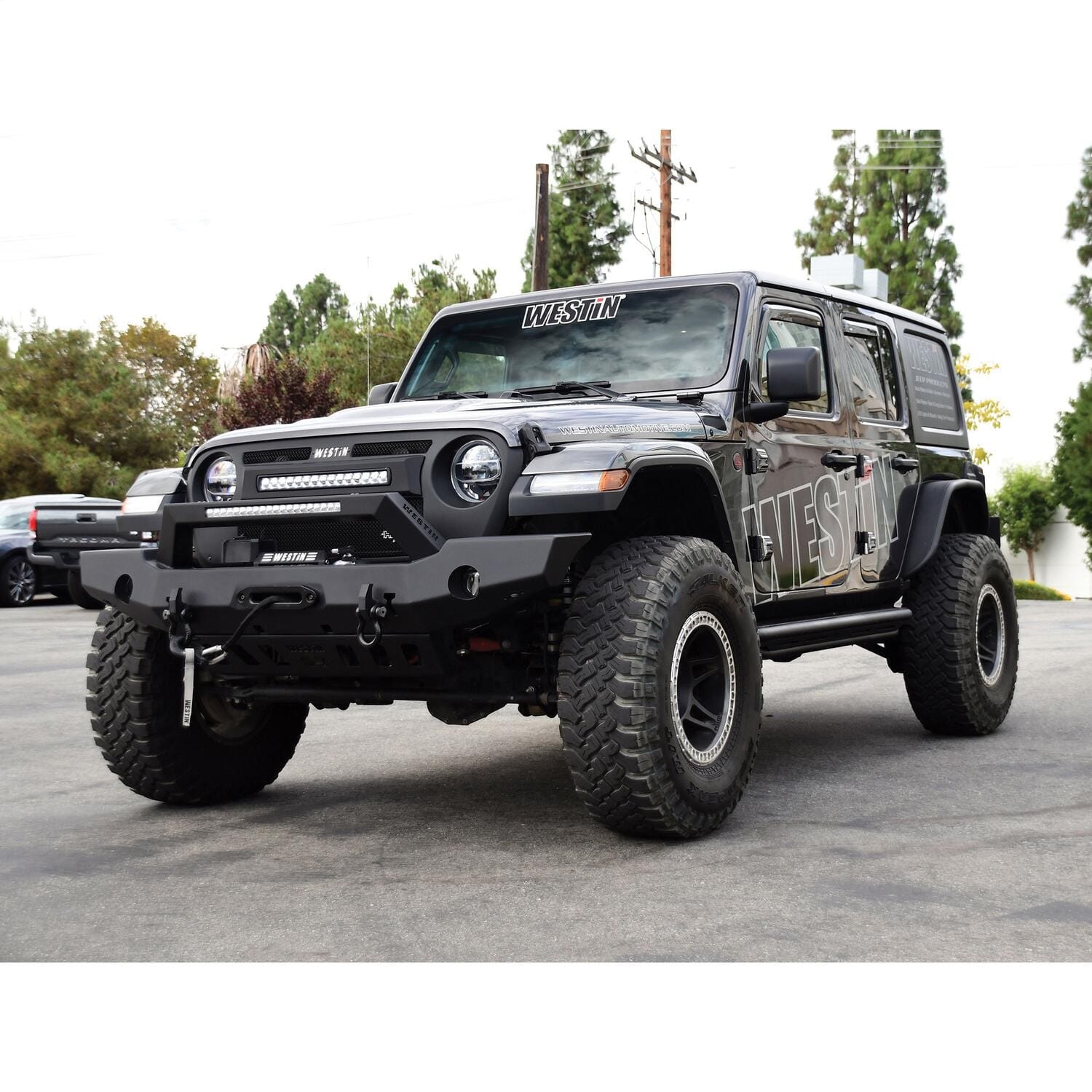WJ2 Full Width Front Bumper w/LED Light Bar Mount thumbnail 6