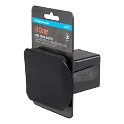 2in. Black Steel Hitch Tube Cover (Packaged)