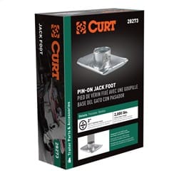 Pin-On Jack Foot (Fits 2in. Tube; 2;000 lbs; 1-11/16in. Height; Packaged)