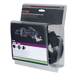 Dual-Output Adapter with Backup Alarm (4-Way Flat to 7-Way RV Blade Trailer)