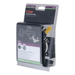 Electrical Adapter with Tester (4-Way Flat Vehicle to 6-Way Round Trailer)