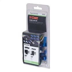 4-Way Flat Connector Plug/Socket with 12in./48in. Wires/Hardware (Packaged)
